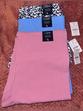 NWT! J. Crew Women’s Cropped Crossover Leggings - LOT OF 3